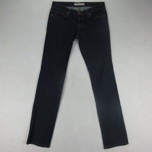 J Brand Jeans Womens The Pencil Leg Sz 27 x 30 Dark Wash Denim Low Rise Pants